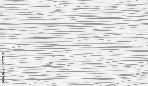 White wooden cutting, chopping board, table or floor surface. Wood texture. Vector illustration