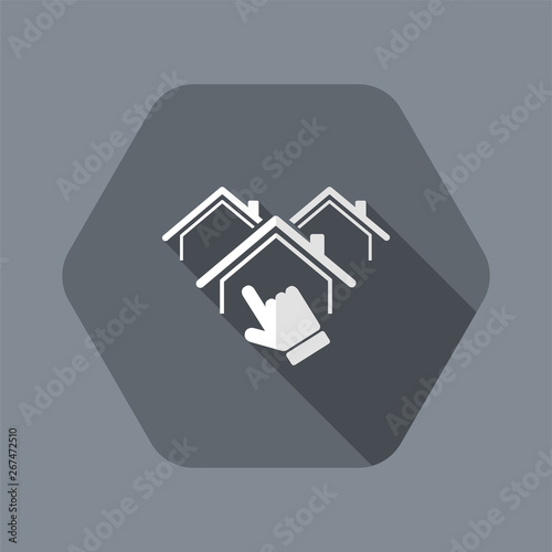 House selection - Vector web icon
