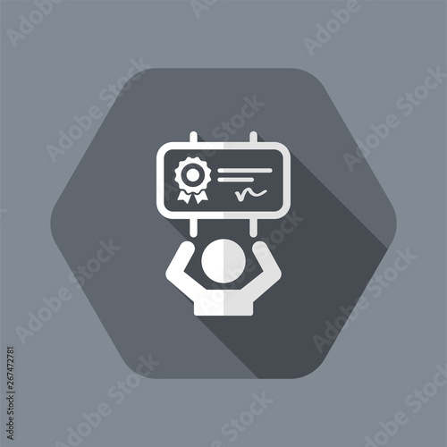 Protest for job contract contitions - Vector web icon