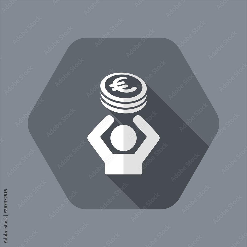 Financial help - Vector web icon Financial help - Vector web icon