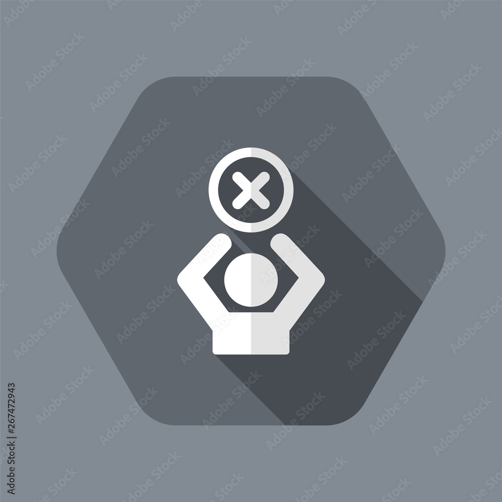 Access denied - Privacy concept - Vector web icon Access denied - Privacy concept - Vector web icon