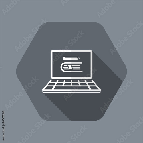 Library online - Vector web icon