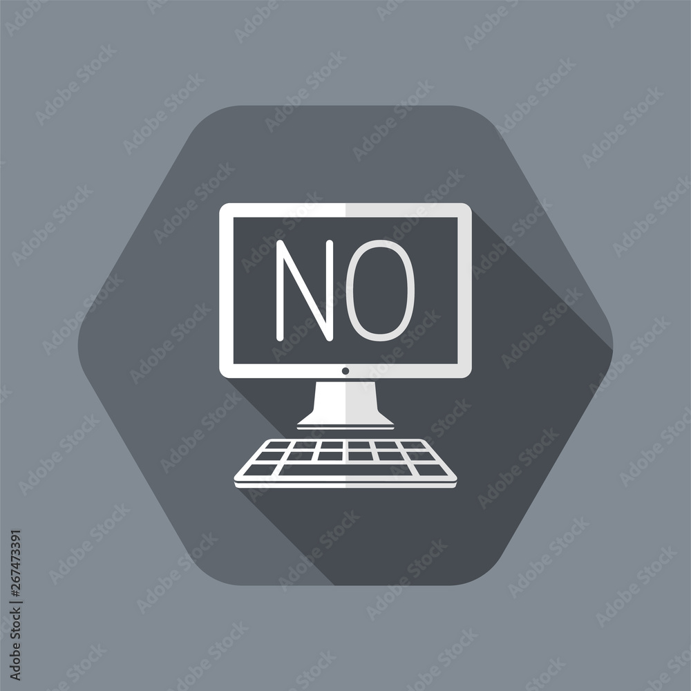 Checkbox computer decision - Minimal vector icon Checkbox computer decision - Minimal vector icon