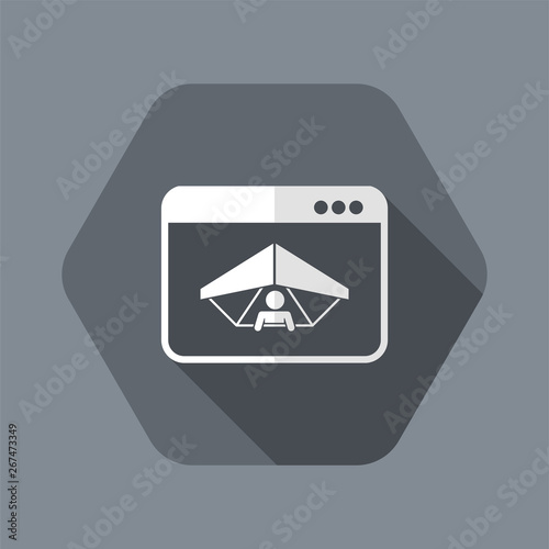Extreme sport website - Vector flat icon