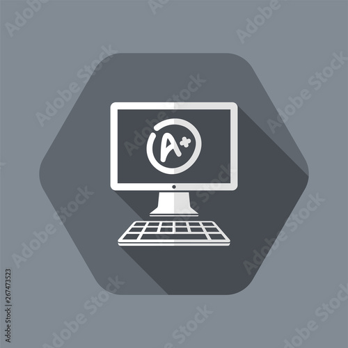 A+ top evalutation - Vector flat icon