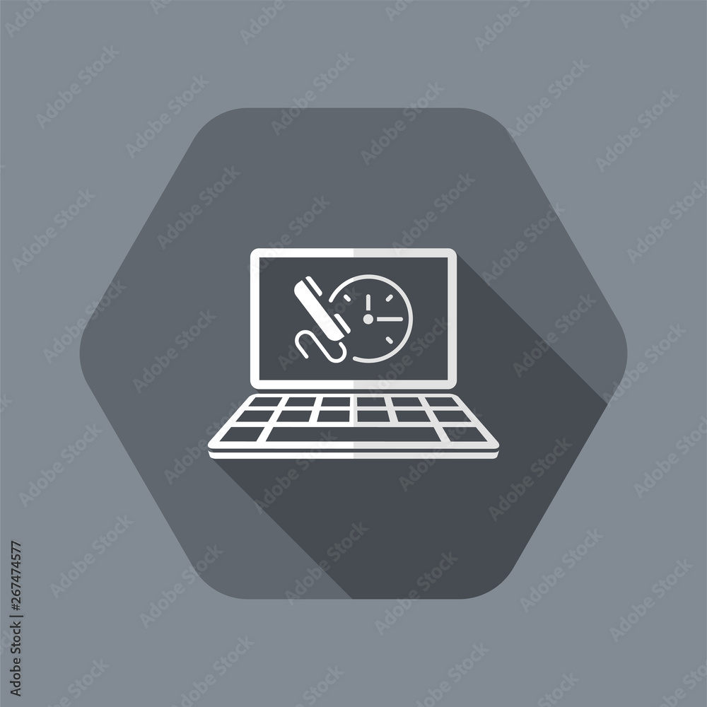 Call us for appointment - website button - Vector flat icon Call us for appointment - website button - Vector flat icon