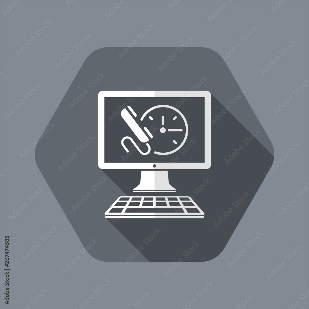 Call us for appointment - website button - Vector flat icon Call us for appointment - website button - Vector flat icon