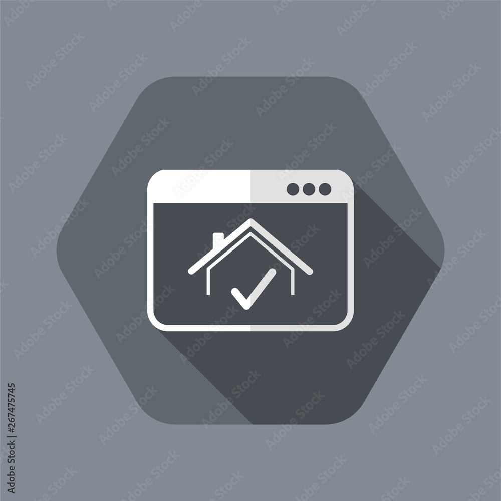 Pick house - Vector icon for computer website or application