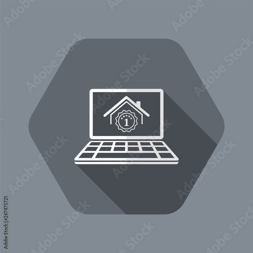 Best house rating winner - Vector icon for computer website or application