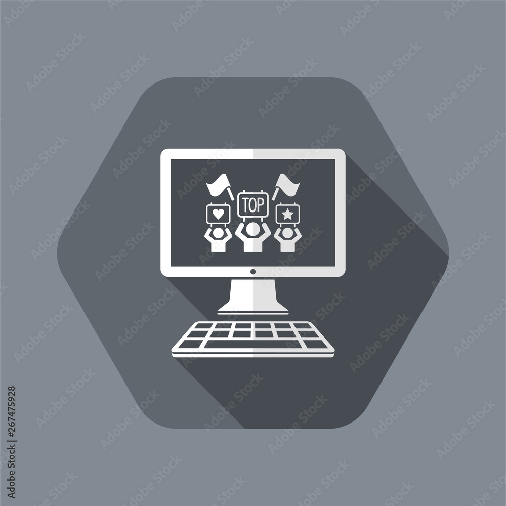 Sport crowd - Vector icon for computer website or application Sport crowd - Vector icon for computer website or application