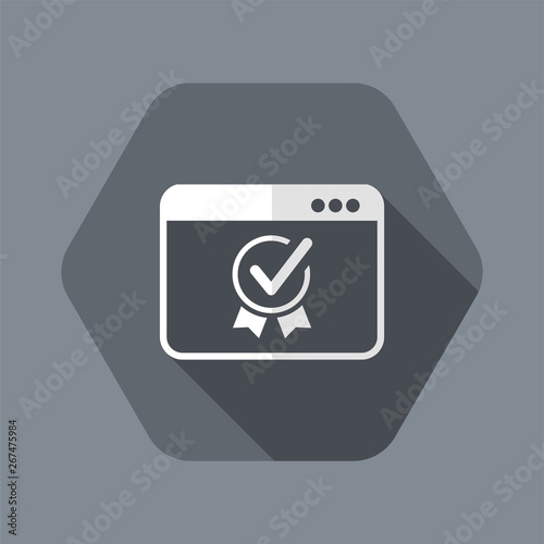 Top rating certificate - Vector icon for computer website or application © Myvector
