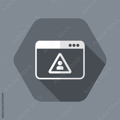 Free Download Privacy alert - Vector icon for computer website or application - GFXLoad