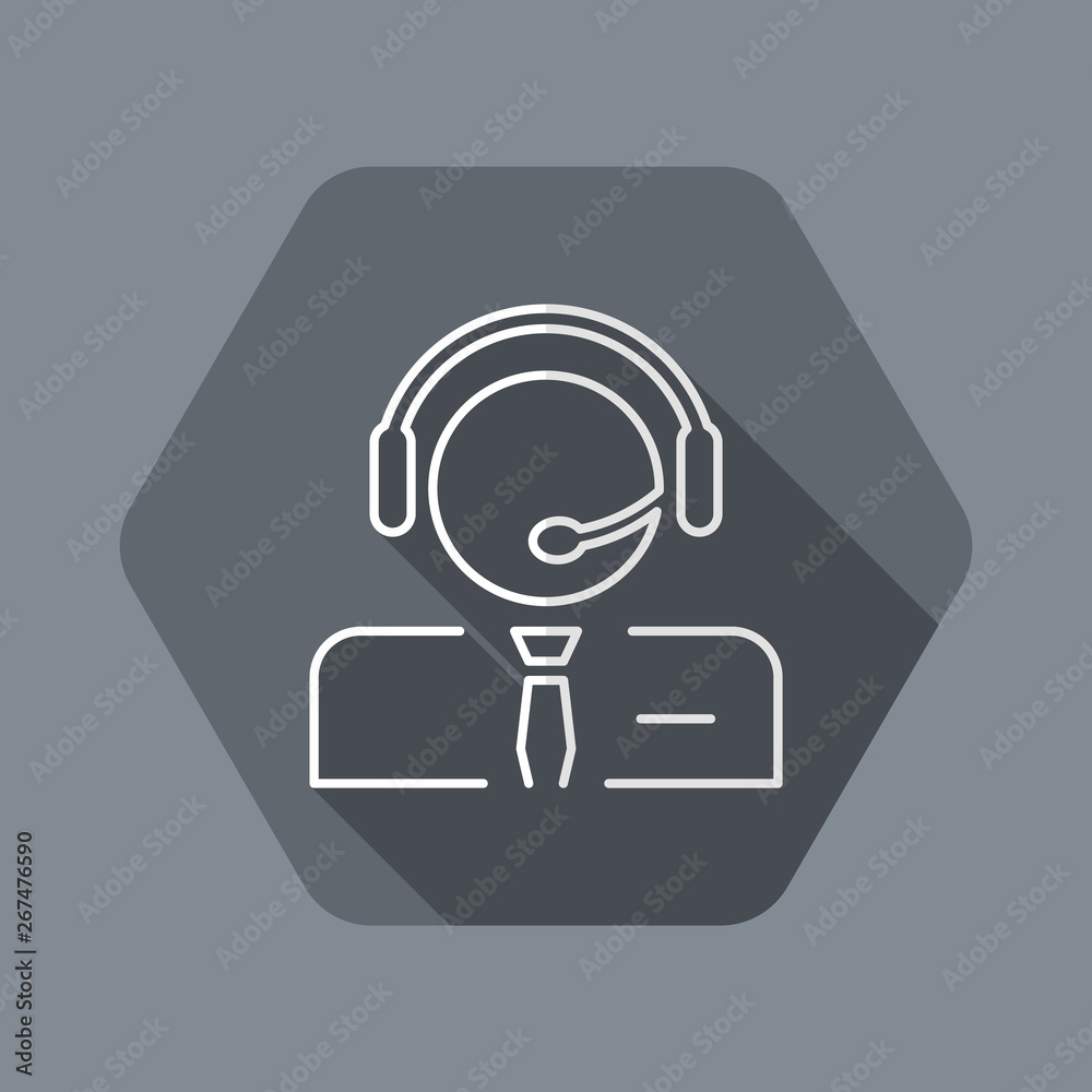Call center icon - Thin series Call center icon - Thin series