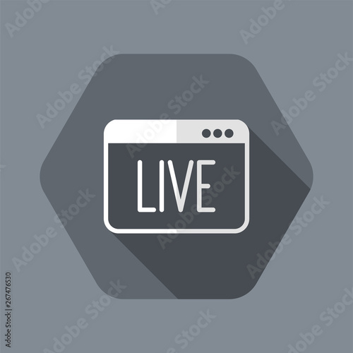 Live button - Vector icon for computer website or application © Myvector