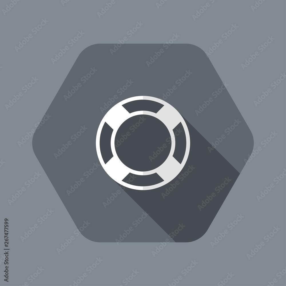 Simple and flat lifebuoy icon Simple and flat lifebuoy icon