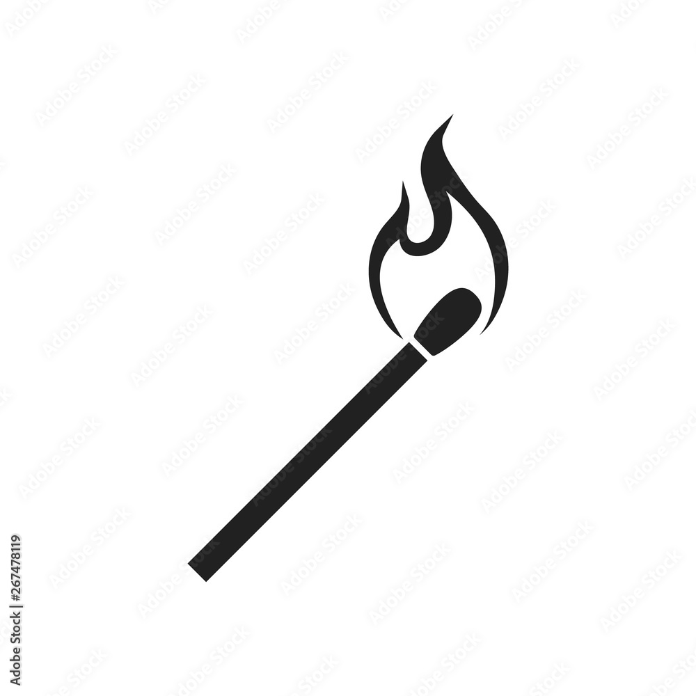 Match icon. Vector illustration. Isolated. Match icon. Vector illustration. Isolated.