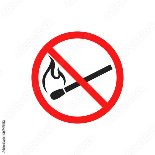 No match icon. Vector illustration. Isolated.