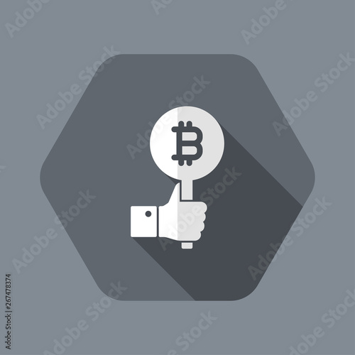 Bitcoin offer concept icon