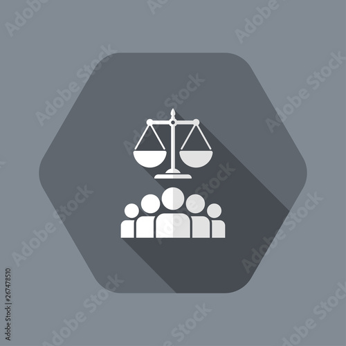 Law equality concept icon
