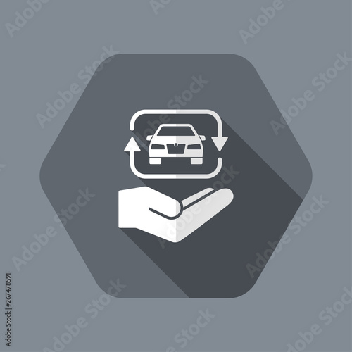 Car sharing service icon