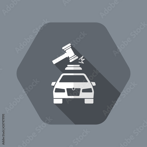 Car auction concept icon