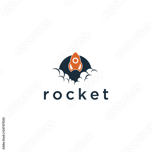 rocket logo icon vector template