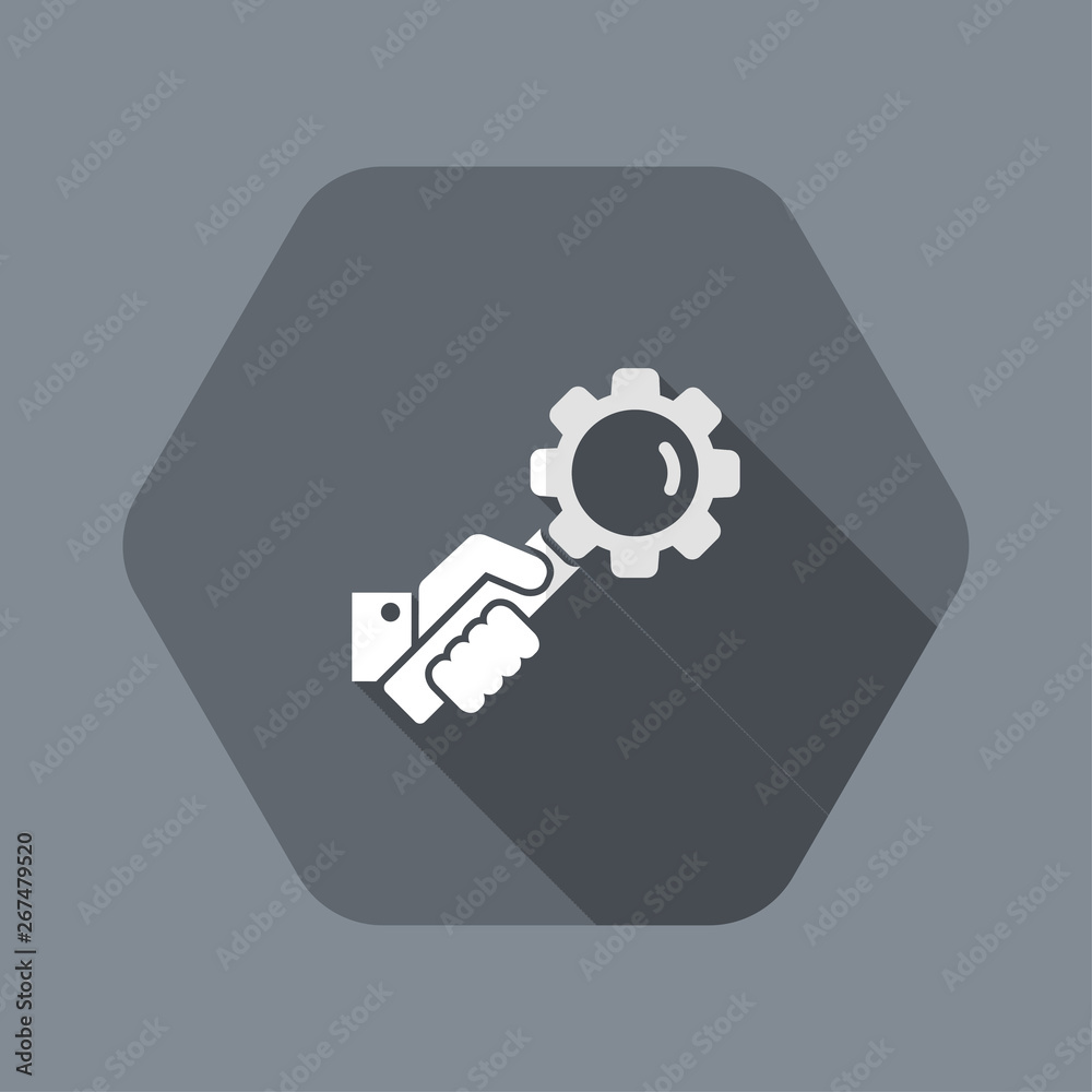 Search settings flat icon Search settings flat icon