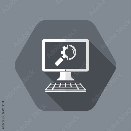 Search settings on computer desktop