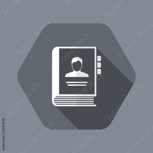 Addressbook organizer concept icon