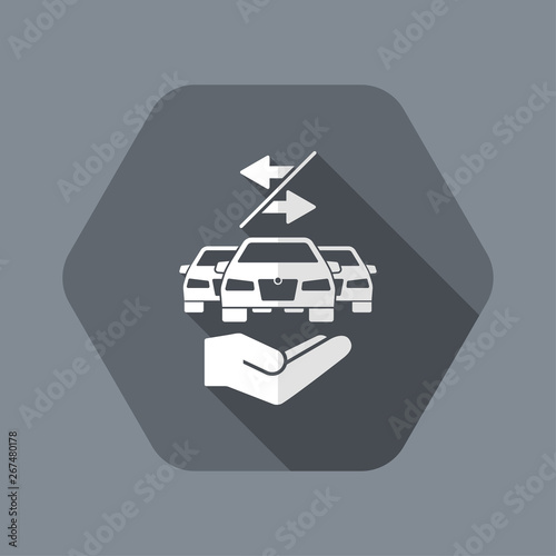 Car sharing service icon