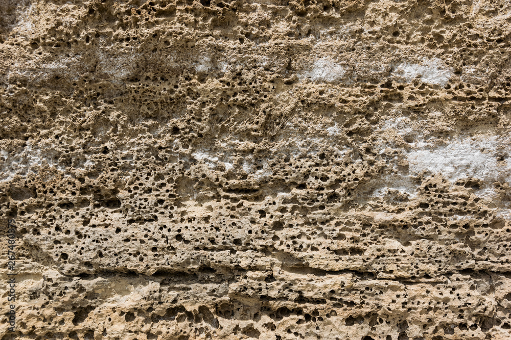Rough, textured rock surface.