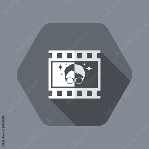 Icon of application for video or photo editing photo