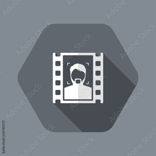 Portrait film frame icon