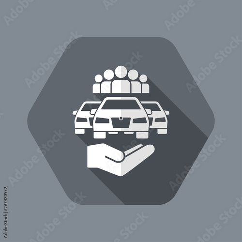 Car sharing service icon