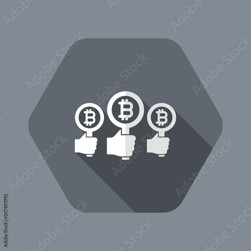 Bitcoin offer concept icon