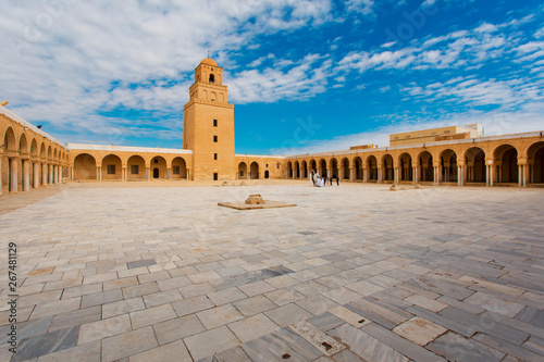 Mosque in Tunisia Kairouan on a sunny day  photo
