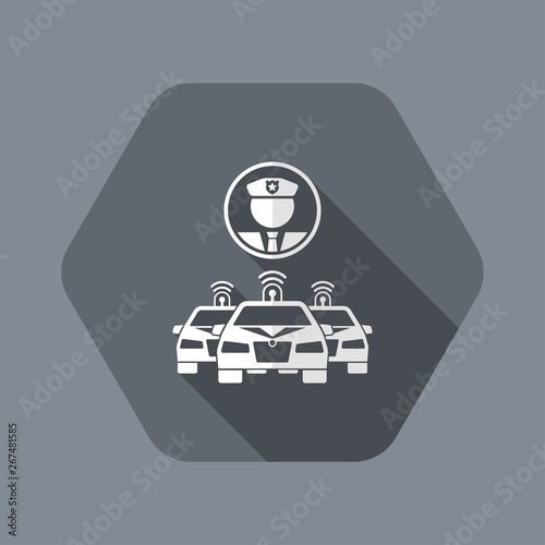 Police defence concept icon