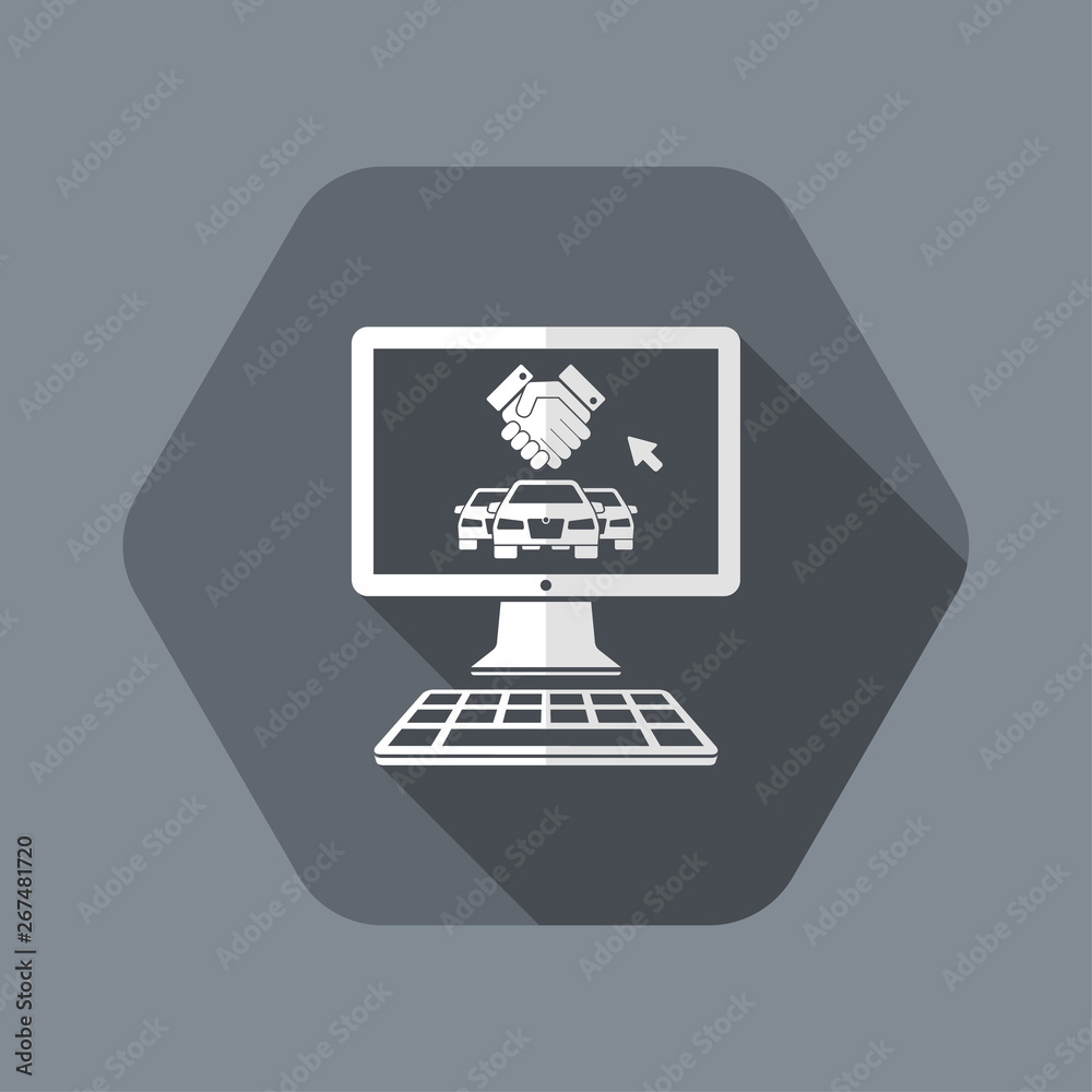 Automotive approval online document icon Automotive approval online document icon