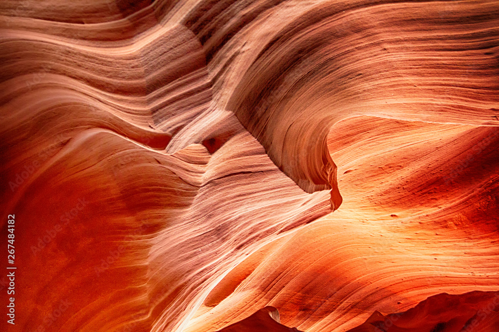 Obraz premium Wzór Piaskowca W Upper Antilope Canyon, Page, Arizona