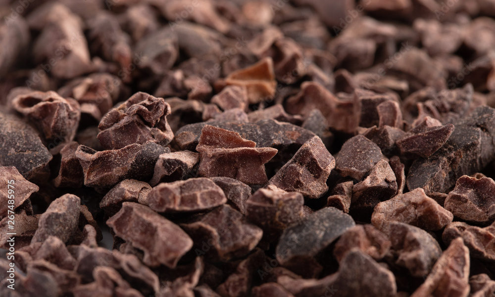 Background of Raw Chocolate NIbs Background of Raw Chocolate NIbs