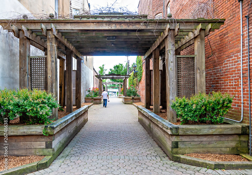 Canvas Print Pavers In The Passageway