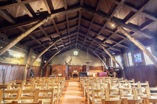 Canvas Print Interiors of Swedenborian Church in Pacific Heights