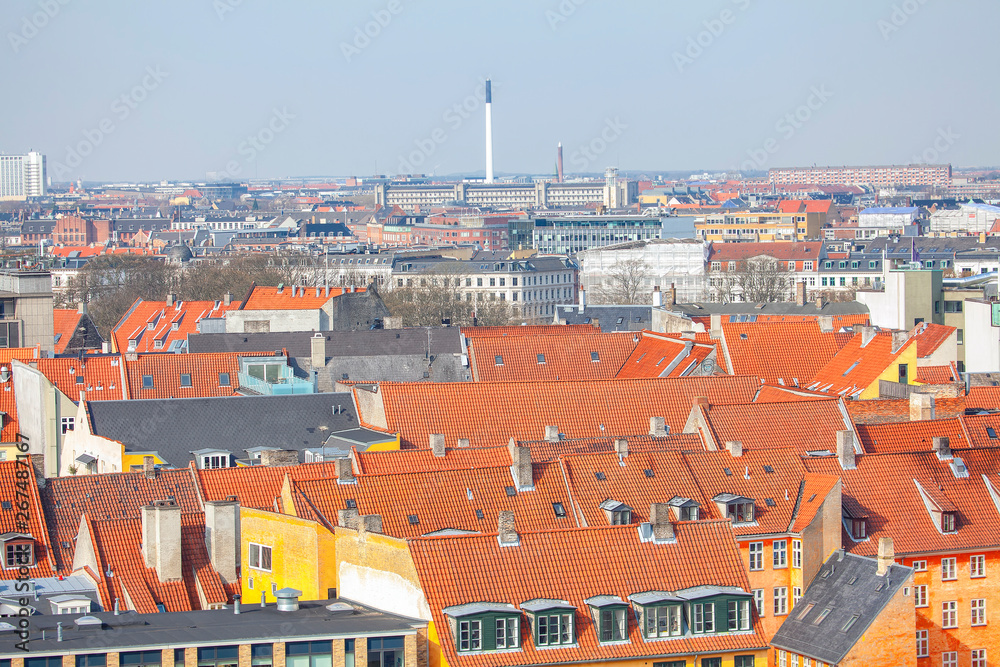 red tiled roofs of Copenhagen 