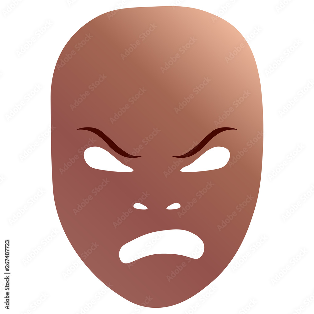 Frenzied theatrical mask Frenzied theatrical mask