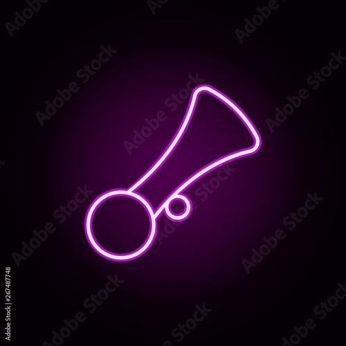 beep neon icon. Elements of auto workshop set. Simple icon for websites, web design, mobile app, info graphics