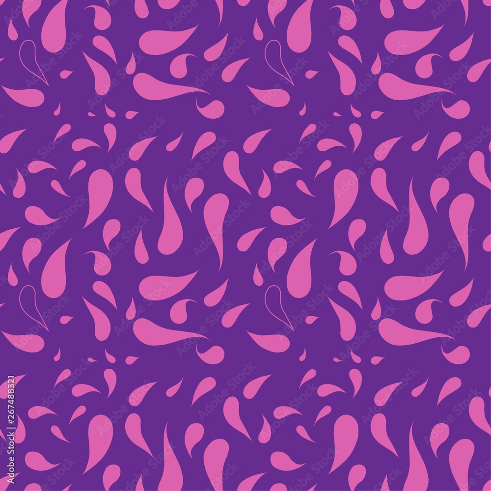 Obraz premium Vector seamless pattern. Floral stylish background with graphic leaves,vector pattern