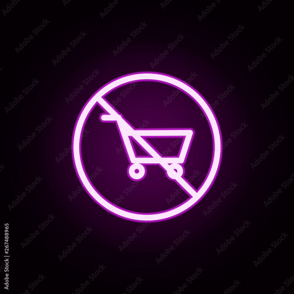 prohibition of purchase neon icon. Elements of ban set. Simple icon for websites, web design, mobile app, info graphics prohibition of purchase neon icon. Elements of ban set. Simple icon for websites, web design, mobile app, info graphics