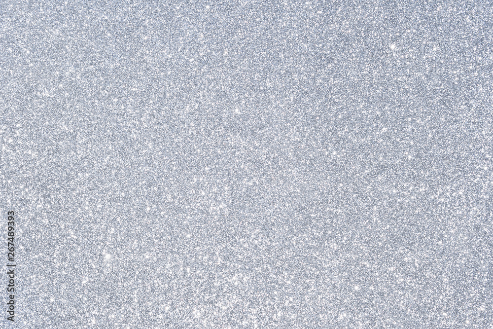 Obraz premium sparkles of silver glitter abstract background