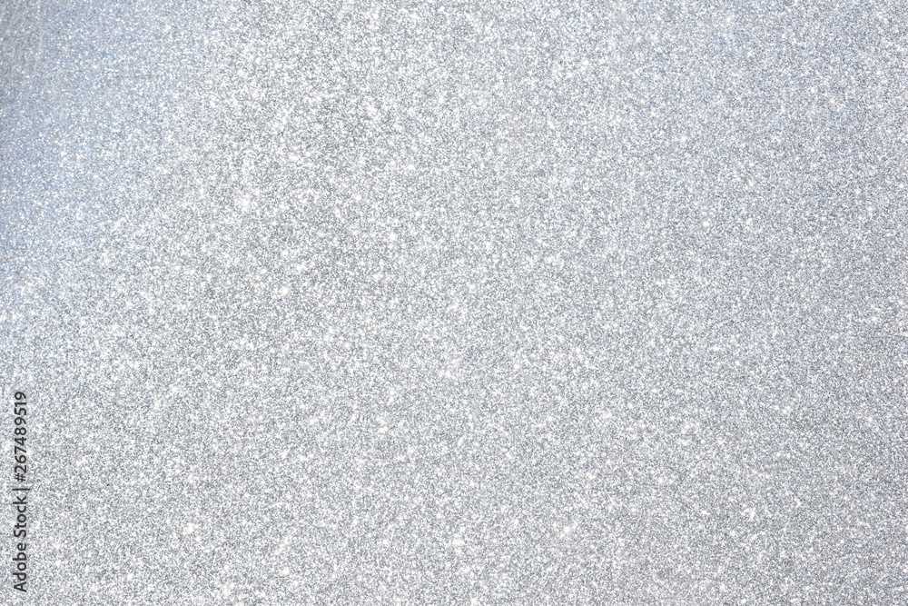 Fototapeta premium sparkles of silver glitter abstract background