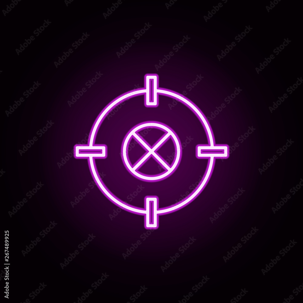 target neon icon. Elements of finance set. Simple icon for websites, web design, mobile app, info graphics target neon icon. Elements of finance set. Simple icon for websites, web design, mobile app, info graphics